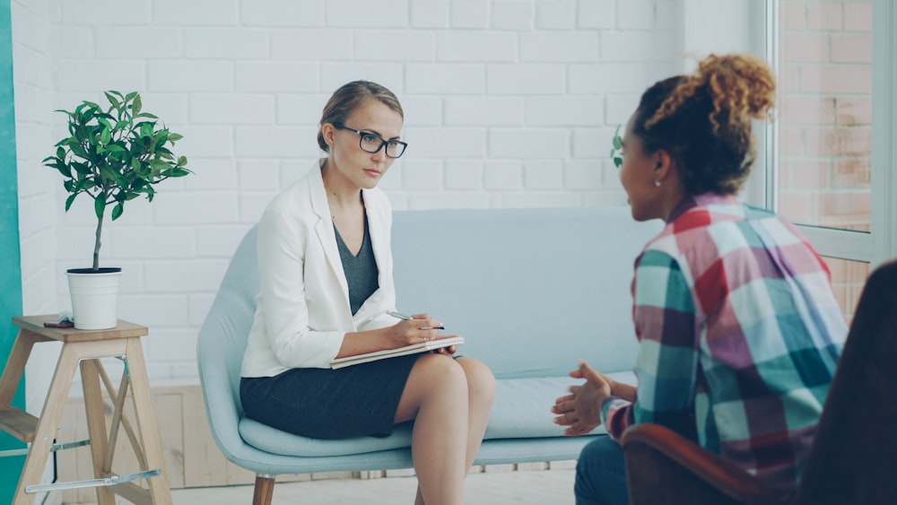 Patient speaking with a healthcare professional